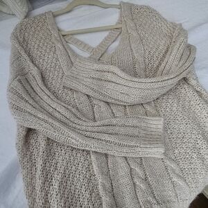 Cozy Knit Beige Sweater